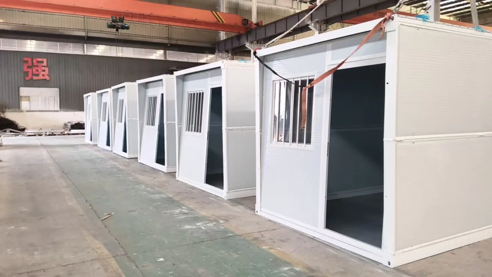 Módulos plegables durante su fabricación